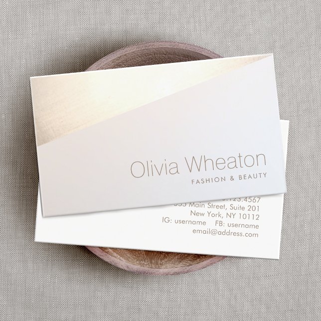 Trendy Professional Gold Geometric Business Card (Creator Uploaded)