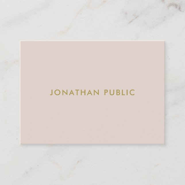 Trendy Professional Minimalistic Template Modern Business Card (Front)