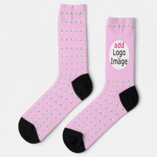 Trendy Professional Modern Chic Customizable Pink Socks