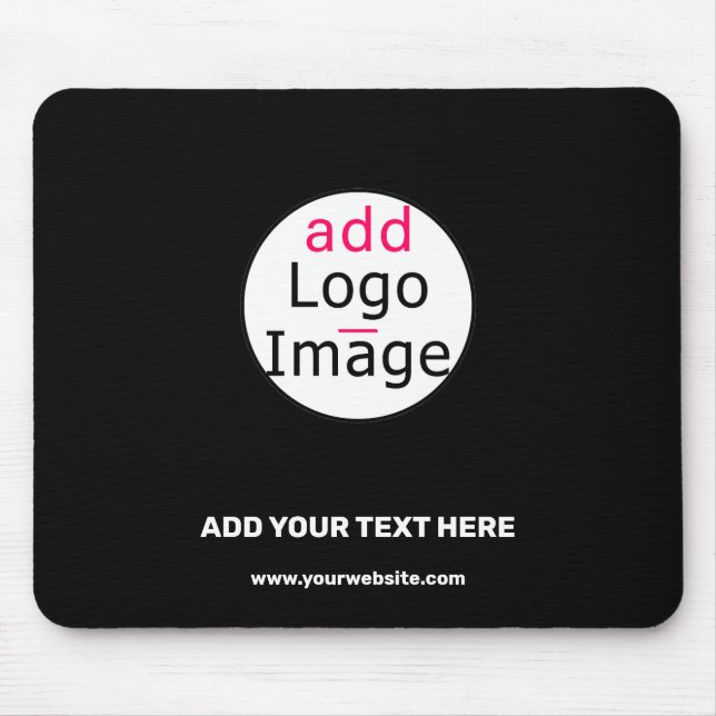 Trendy professional modern customizable brand mouse pad (Front)