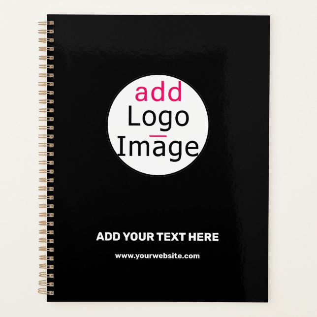Trendy professional modern customizable brand  planner (Front)