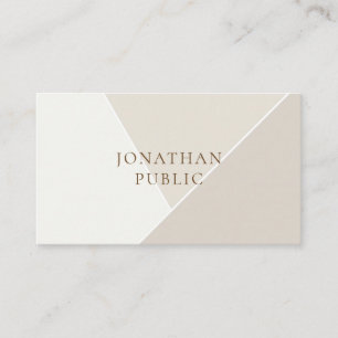 Trendy Professional Modern Elegant Simple Template Business Card