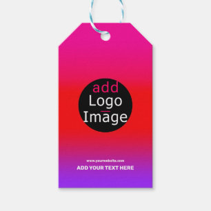 Trendy Professional Party Customizable Magenta  Gift Tags