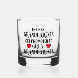 Trendy Promoted to Grandparents Whiskey Glass