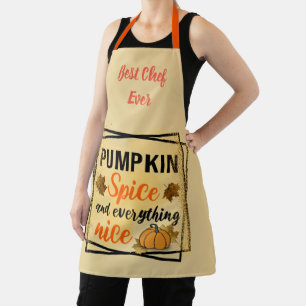 Trendy Pumpkin Spice Elegant Apron