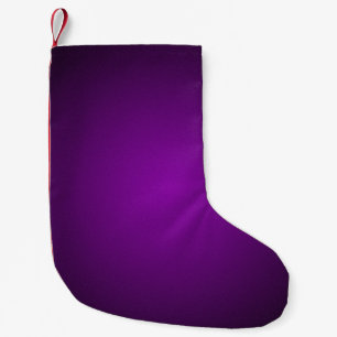 Trendy Purple-Black Grainy Vignette Small Christmas Stocking
