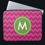 Trendy Purple Chevron Personalize Monogram Laptop Sleeve<br><div class="desc">Express yourself with this monogrammed laptop sleeve featuring a trendy chevron pattern in shades of purple. Personalize it by replacing the placeholder text. For more options such as to change the font and it's size click the "Customize it" button. *Please note that the Zazzle Watermark that appears in the zoom...</div>