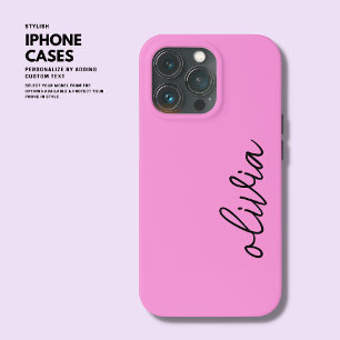 Trendy Purple iPhone Case with Name
