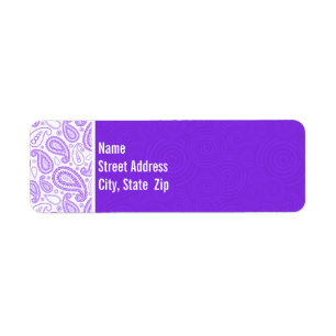 Trendy Purple Paisley
