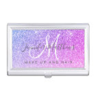 Trendy Purple Pink Glitter Makeup Artist Hair