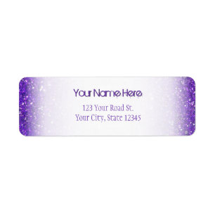 Trendy Purple Sparkling Glitter Glitz