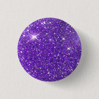 Trendy Purple Sparkling Glitter Glitz 1 Inch Round Button