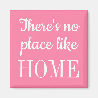 Trendy quote pink minimalist modern magnet