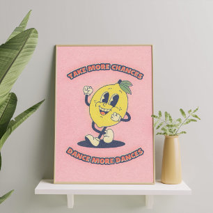 Trendy Quote Pink Wall Art Poster