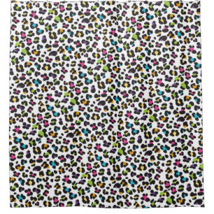 Trendy Rainbow Leopard Print Pattern