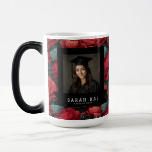 Trendy Ranunculus Floral College Graduation Magic Mug