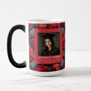 Trendy Ranunculus Floral College Graduation Magic Mug