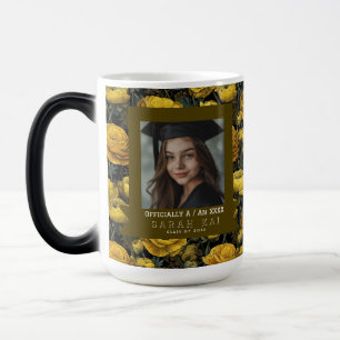 Trendy Ranunculus Pattern Gift For Him Graduation Magic Mug