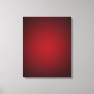 Trendy Red-Black Grainy Vignette Canvas Print