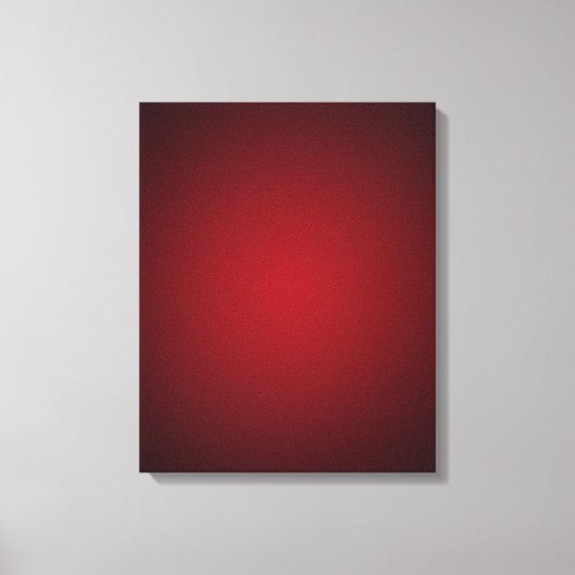 Trendy Red-Black Grainy Vignette Canvas Print (Front)