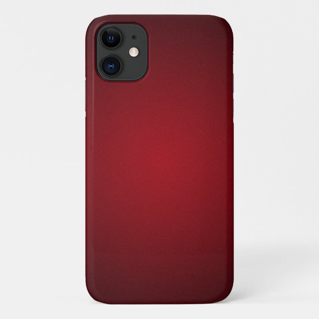 Trendy Red-Black Grainy Vignette Case-Mate iPhone Case (Back)