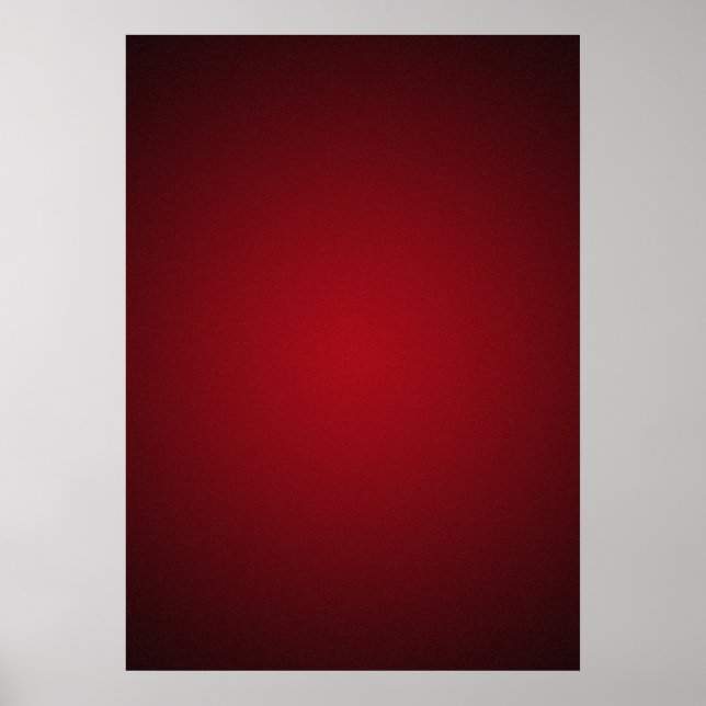 Trendy Red-Black Grainy Vignette Poster (Front)