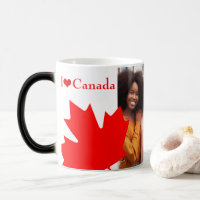 Trendy Red Maple Leaves I Love Canada Photo