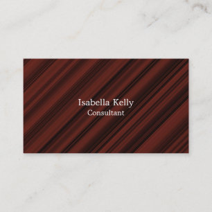 Trendy Reddish Brown Colour Plain Unique Stylish Business Card