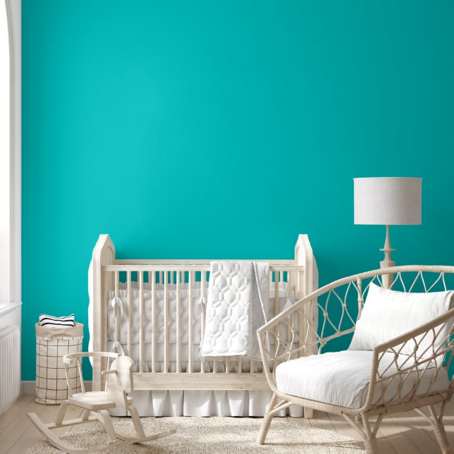 Trendy Robin Egg Blue Solid Colour | Elegant Wallpaper (Kids)