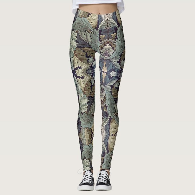trendy rococo style pattern for leggings (Front)