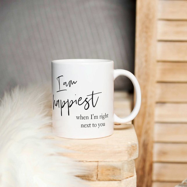 Trendy Romantic Black Quote Gift Mug (Creator Uploaded)