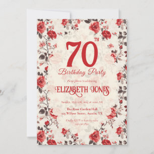 Trendy Rose Flower Daughter’S Birthday Invitation