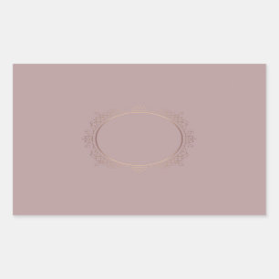 Trendy Rose Gold Blank Template Add Your Own Text Sticker