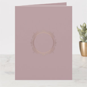 Trendy Rose Gold Custom Elegant Blank Template