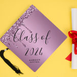 Trendy Rose Gold Glitter Graduation Cap Topper<br><div class="desc">Trendy Rose Gold Glitter Graduation Cap Topper</div>