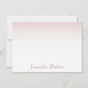 Trendy Rose Gold Handwritten Script Template