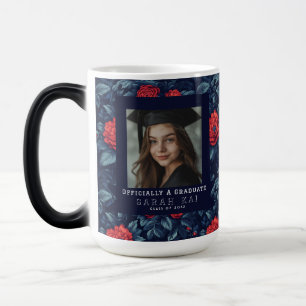 Trendy Rose Pattern Wife Graduation Gift Magic Mug
