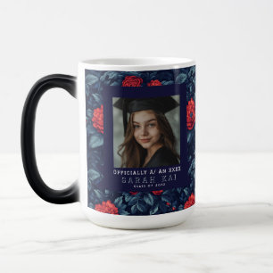 Trendy Rose Pattern Wife Graduation Gift Magic Mug