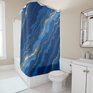 Trendy Royal Blue Gold Marble Collection