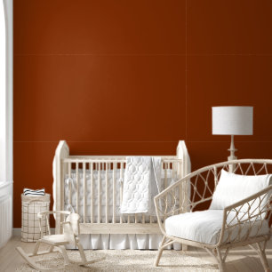Trendy Rust Brown Solid Colour Elegant Wallpaper