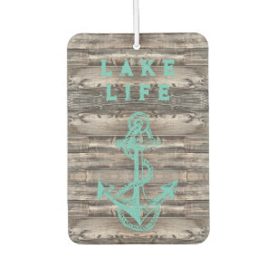 trendy rustic NAUTICAL TEAL ANCHOR   Air Freshener