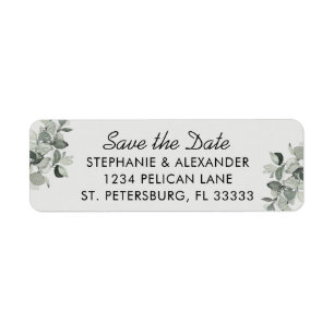 Trendy Sage Green Grey Eucalyptus Wedding