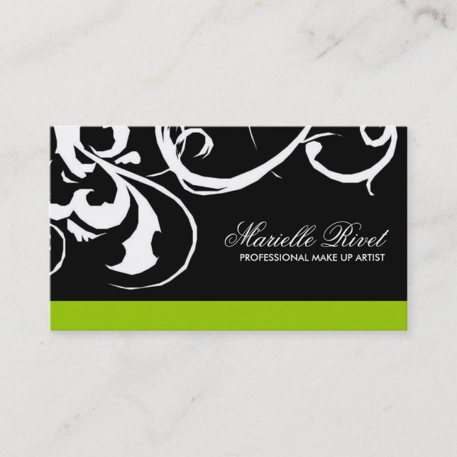 Trendy Salon Business Card (Front)
