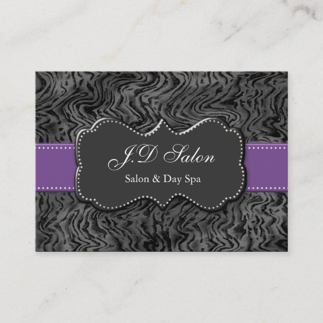 trendy Salon businesscards Business Card (Front)