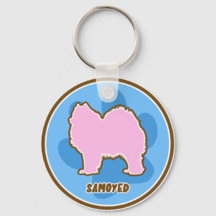 Trendy Samoyed Keychain