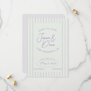 Trendy Save the Date Wedding Simple and modern 