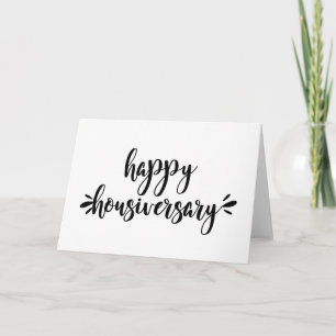 Trendy Script Home Anniversary Thank You Card