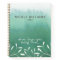 Trendy Seafoam Green Ombre Watercolor Journal