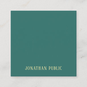 Trendy Silk Finish Premium Modern Elegant Top Square Business Card