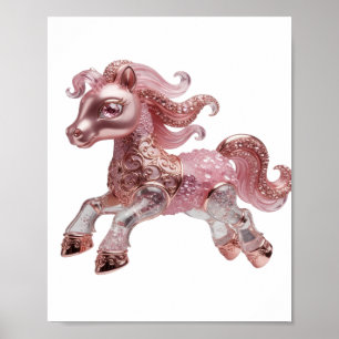 Trendy Silver ABSTRACT ART Graphic Design Poster